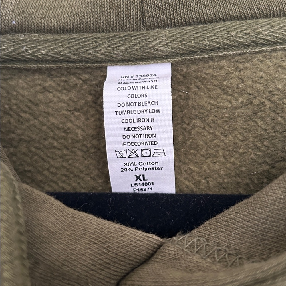 Unisex XL Olive Green Hoodie Santa Barbara, CA - Picture 3 of 3
